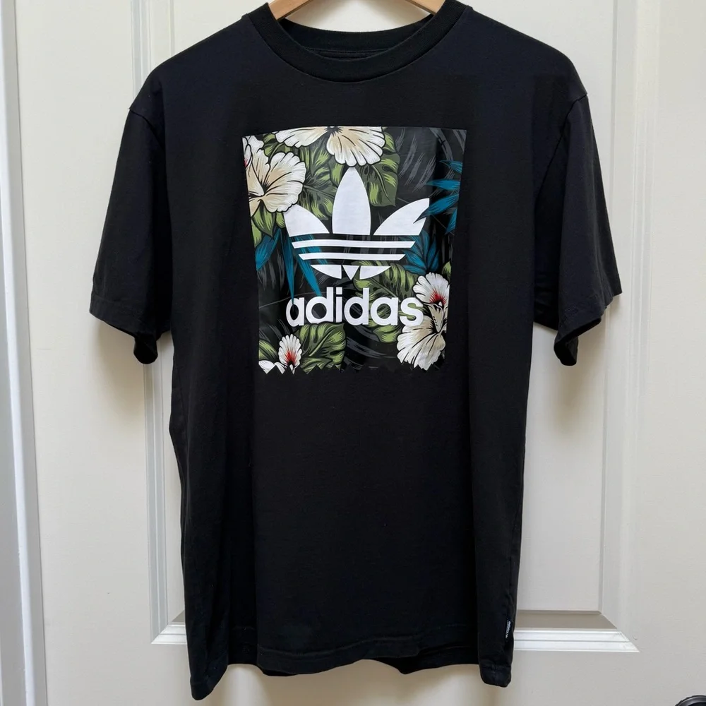 ADIDAS Men's Trefoil Floral Fill Graphic T-Shirt